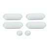 Replacement Shock Absorbing Bumpers For Toilet Seats And Lids To Minimize Contact Force And Extend Fixture Lifespan