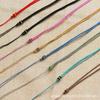 Adjustable Hand-Woven Jade Pendant Necklace Cord, Minimalist Style, Multi-Color Options