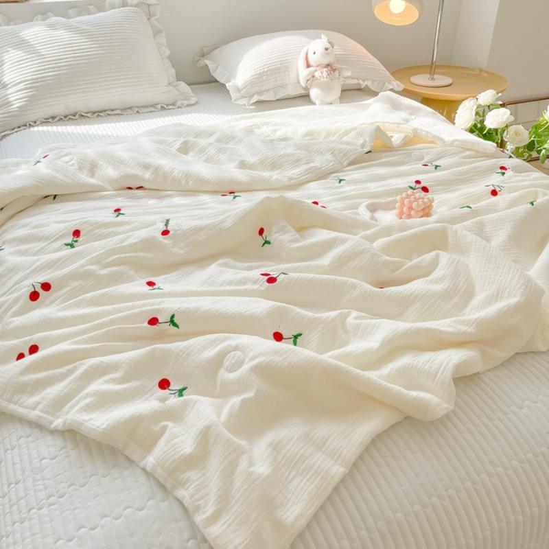 New Class A Small Fresh Double-Layer Wrinkled Yarn Washed Cotton Summer Quilt Summer Cool Quilt Air Conditioner Quilt
