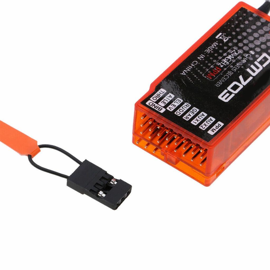 thumbnail image 2 of Scx24 Receiver Orange CM703 DSM2/DSMX Comatible 7CH PWM/PPM 2.4GHz Receptor Para Spektrum/ JR Spectrum Transmitters 2 of 12