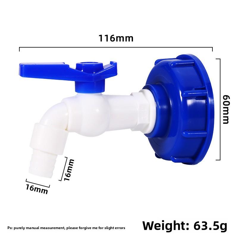 1/2 inch Replacement Barrel Water Butt Tap Rain Barrel Tank Plastic Faucet Garden Water Barrel Tank Spout Valve