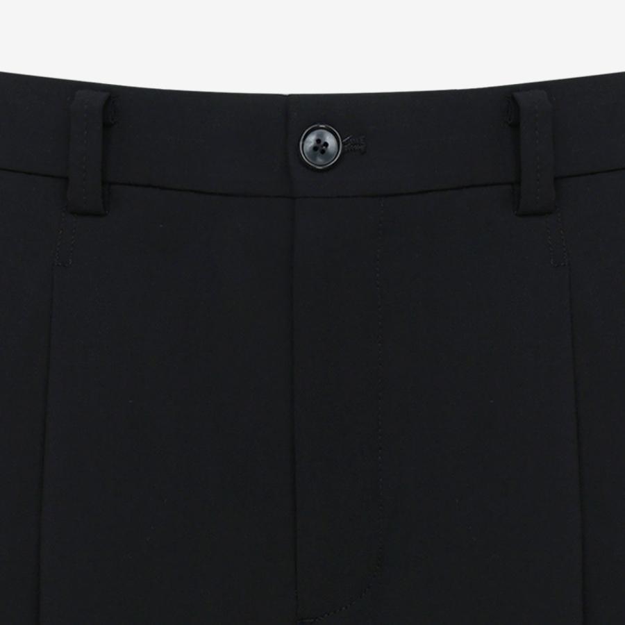 SIEG Wool Stretch Volume Tapered Setup Pants Black (Pjfah4235)