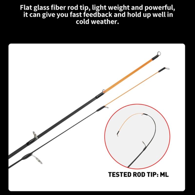 Highly Sensitive Ice Fishing Tool Winter Ice Fishing Rod Light Weight Poles Rotating Type Ice Fishing Tackle Enduring