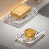 2PCS Modern Soap Holder With Drainage Design Practical Bathroom Soap Organizers Case For Sink Kitchen Countertop