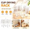 Anti-slip Cup Drying Rack Plastic Inverted Cup Holder Durable Cup Organizer Tea Table