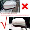 For Honda Odyssey 2015 2016- ABS Plastic Car Rearview Side Mirror Cover Wing Cap Exterior Door Trim Adhesive Sticker Parts