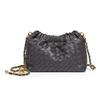 Hand-Woven Cloud Bag, Simple Metal Chain Shoulder Bag, Fashionable Niche Design, Exquisite Oblique Span Women'S Bag
