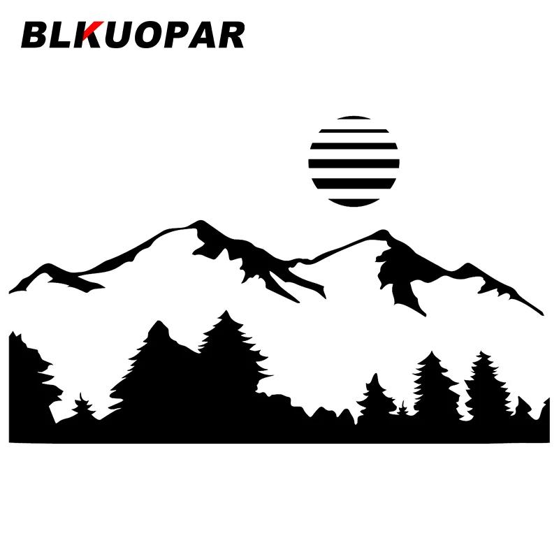 BLKUOPAR Sunset And Distant Mounta Car Stickers Graffiti Fashionable Decals Cartoon Creative Windshield Trunk Decor