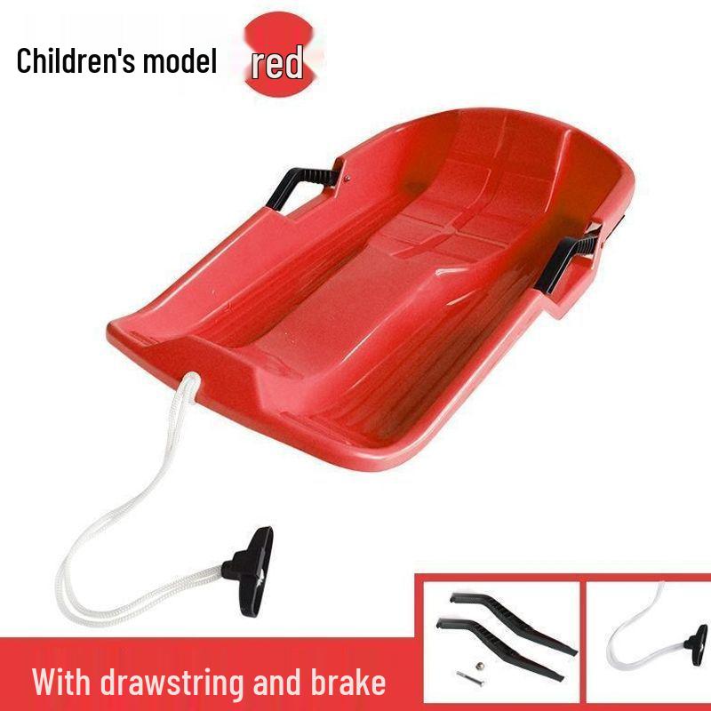 Durable Snowboard for Adults & Kids - Multi-Use Sled, Skateboard, and Sandboard with Cushion and Brake