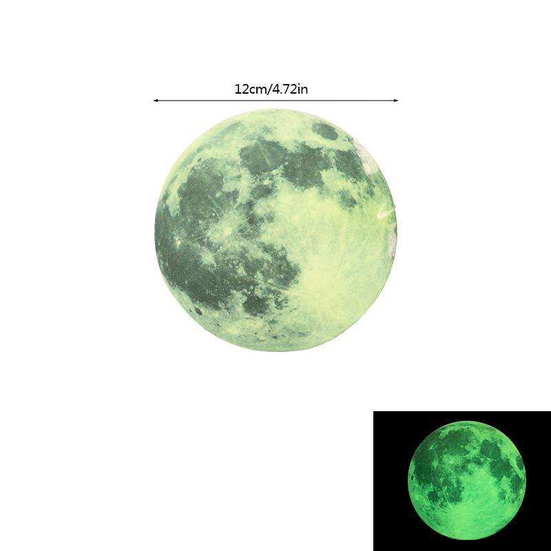 

Светящаяся в темноте наклейка на стену Луна 3D Светящаяся Съемная Наклейка для Домашнего Декора Детская Детская Комната DIY Космические Планеты Наклейки