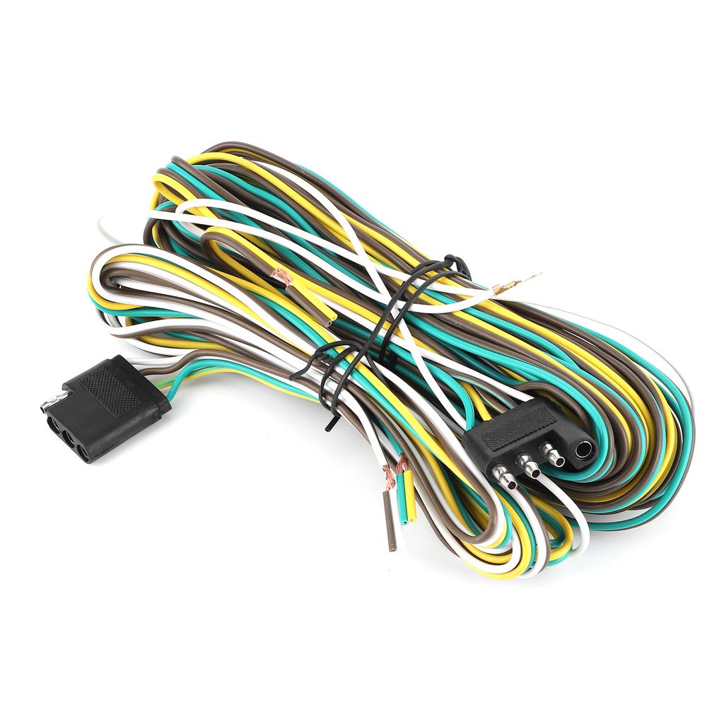 Trailer Wiring Harness Extension Kit 36FT 8.5+2.4m 4 Wire 4Flat 4 Pin with Male Female Plug