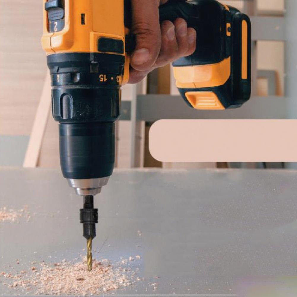 DIY Woodworking Project Adjustable Drill Bit 82 Countersink Angle Adjustable Depth Control Clean Burr-free Holes