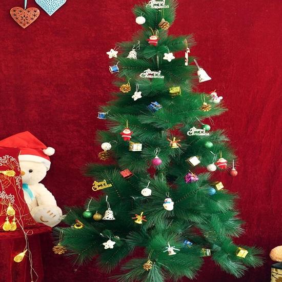 Pack of 54 Christmas Tree Decoration Ornaments Items Hanging Accessories Combo Pack Items for Home