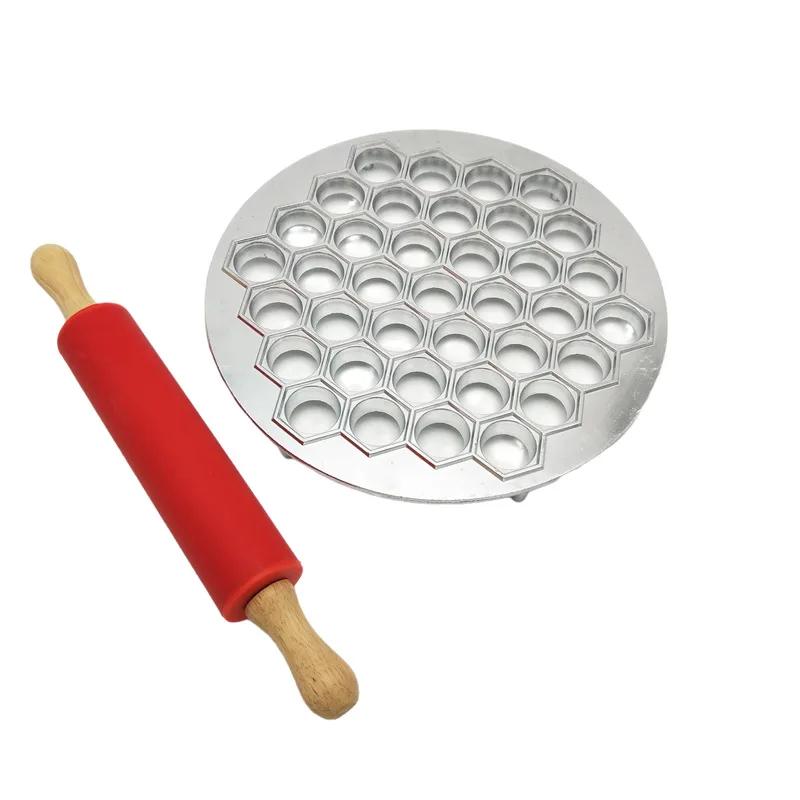 37 Holes Kitchen Dough Press Ravioli Making Mould Dumpling Skin Artifact Mold DIY Batch Production Pasta New