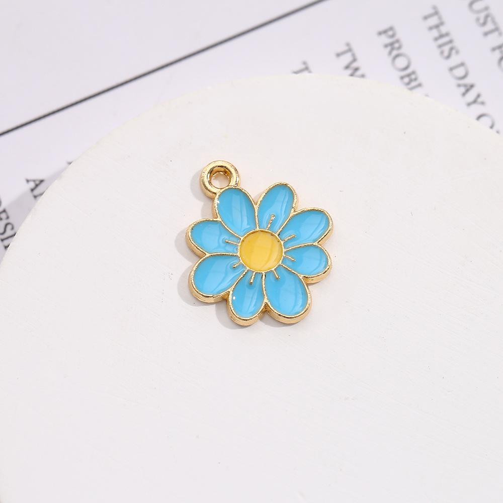 Barevná kapka Slunečnice Malá sedmikráska Zinková slitina Přívěsek DIY Náramek Přívěsek Náhrdelník Přívěsek Příslušenství