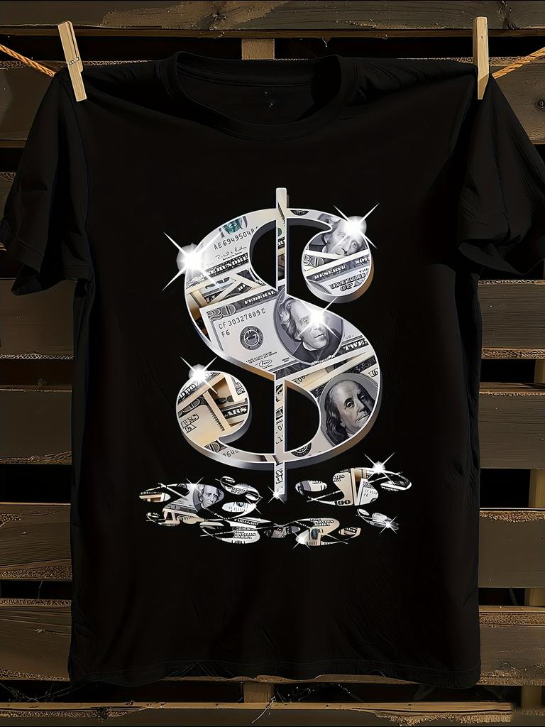 Dollar Bill Print Tshirt