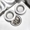 2 Pack - Black Kitchen Sink Strainer, Stainless Steel, Anti-Clogging, Large Wide Rim 4.5 Inch Diameter,Black