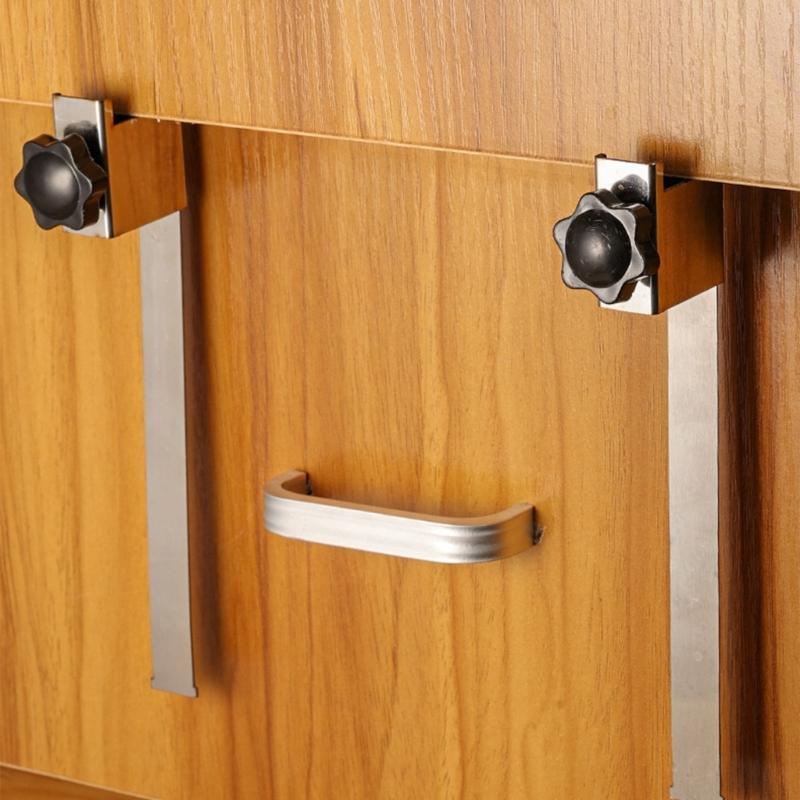 2PCS Universal Cabinet Fitting Aids with Sturdy Design Drawer Locator Assistant for Damage Resistant Drawer Front Setups