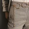 Hot Sale Metal Chain 4.5CM Looped Ring Jeans Belt Ladies Belt Hip High Belt Metal Chain