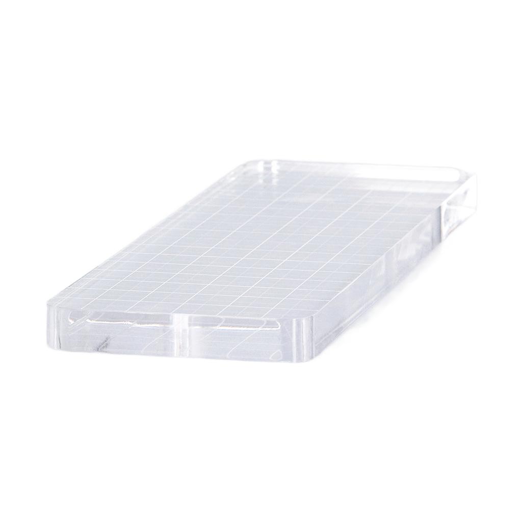 Acrylic Block 6x18cm Safe Round Corner Design Transparent Reusable  Clear Stamps for Notebook