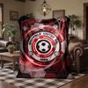 Sheffield United Football Print Flannel Blanket Soft Warm Sofa Bed Throw Blanket For Home Office Bedroom