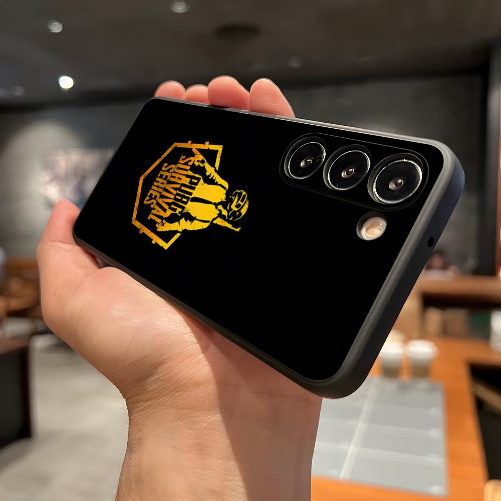 P-Pubg G-Spiel Handyhülle Für Samsung A56 A36 A26 A16 A15 A25 A35 A55 A14 A34 A24 A54 Schwarze Weiche Hülle