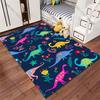 Colorful dinosaurs with floral pattern carpet Yoga living room room decor children's crawling mat doormat area rug