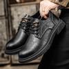 Topánky v britskom štýle Jeseň/Zima Pánske topánky z pravej kože Pánske čižmy Pánske topánky Oxford Topánky Derby Pánske brogues topánky