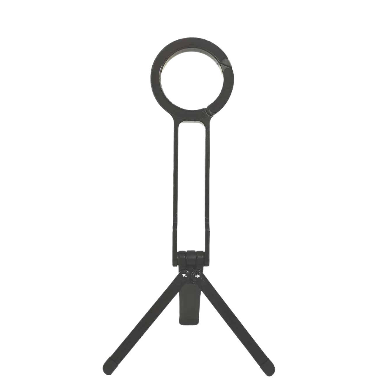 

Multifunctional Magnetic Phone Holder with Folding Metal Tripod and Carabiner Multifunctional Phone Holder