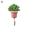 Lindo Cactus forma autoadhesivo cocina baño gancho de pared toallero colgador