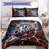 Set Lenzuola 3 Pezzi Stampato Chelsea FC Morbido Delicato sulla Pelle Lavabile Copripiumino e Federe Set Tutte le Stagioni Camera da Letto