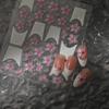 Trendy 3D French Floral Nail Stickers - Self-Adhesive Nail Decorations