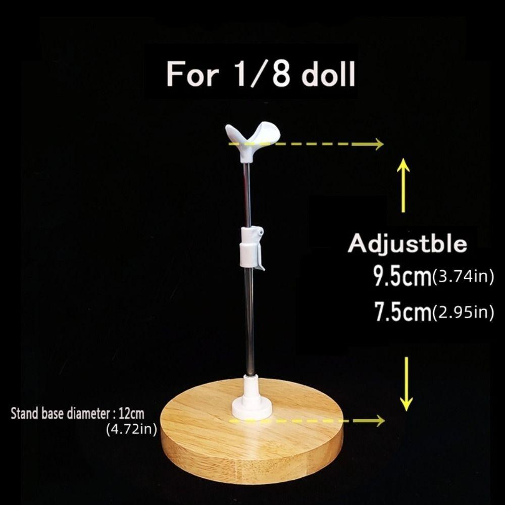 PVC Doll Stand Stainless Steel Doll Standing Rack Durable Doll Display Holder for Bjd Doll