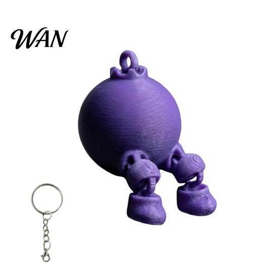 Creative Fruit Figurine 3D Printed Figure Collectible Cute Banana Orange Blueberry Cherry For Adults Shelf Ornament with Dangling Legs for Home Office