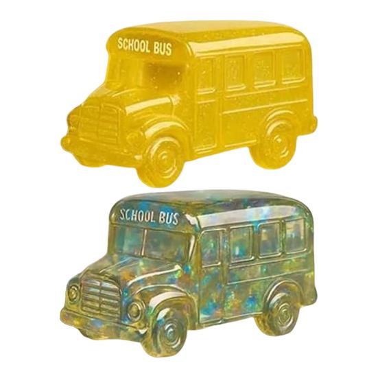 Pocket School Bus Back to School Gift Miniature Bus Keepsake with Motivational Card Gift for Back to School Party Graduation Birthday