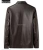 Men's Thickened Leather Jacket with Fleece Lining for Winter Cycling and Cold Protection, Ideal for Middle-Aged and Elderly.