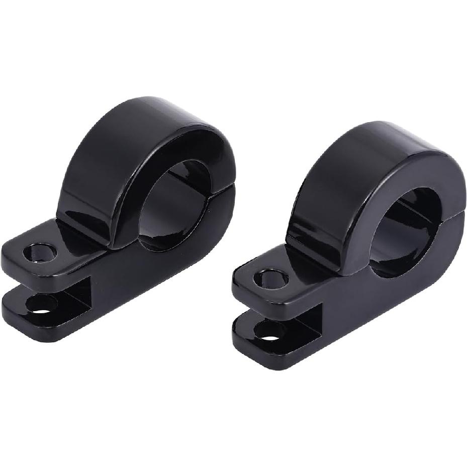 32mm 1 1/4" Highway Engine Guard Bar Highway Footpegs Mount Kit Fits For Harley Touring Road Electra Street Glide Road King Dyna Sportster (Gloss