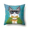 Cute Cartoon Pet Cat Pillow Cover Living Room Sofa Office Car Seat Waist Cushion   Home Decoration
