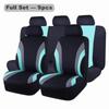 Universal Full Set Car Seat Protectors Breathable Polyester & PVC seat cover for Compatible SUV Pickup Accessories