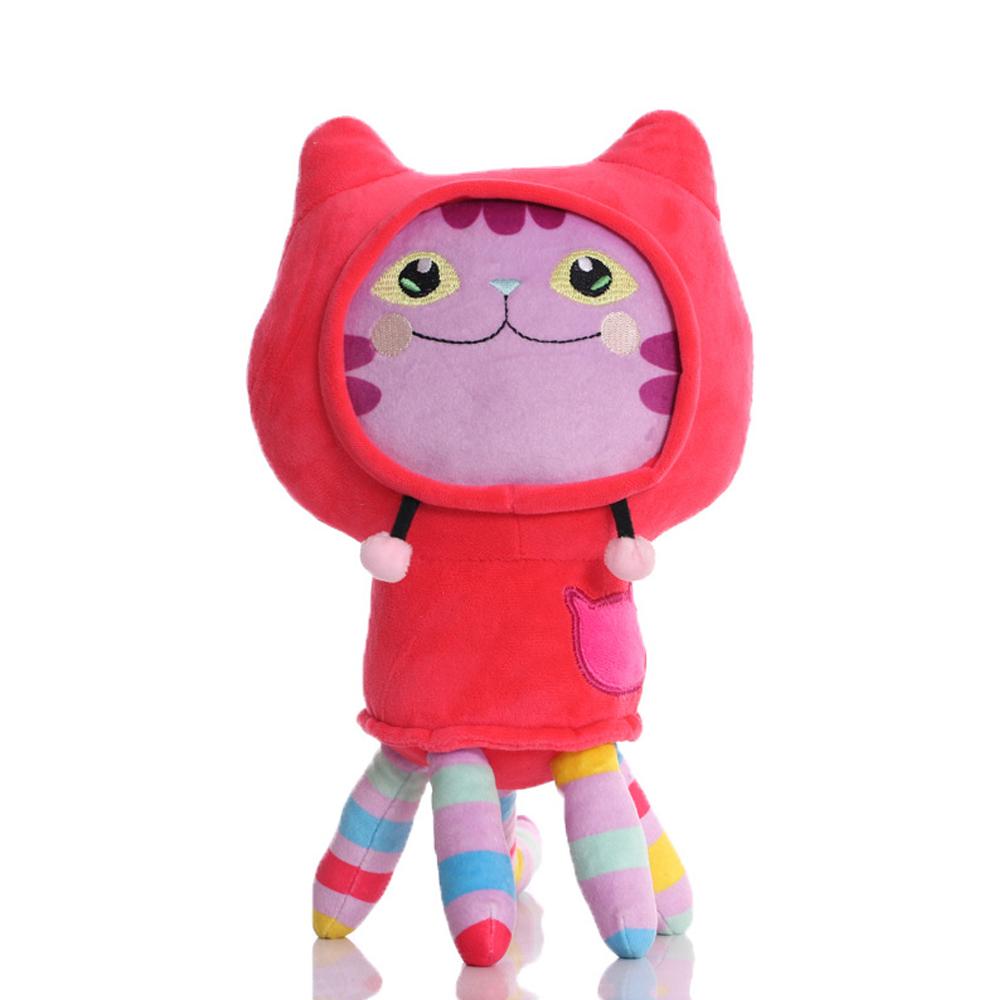 New Gabbys Doll House Plush Toy Mercat Cartoon Stuffed Animals Smiling Cat Car Cat Hug Gaby Girl Birthday Gift