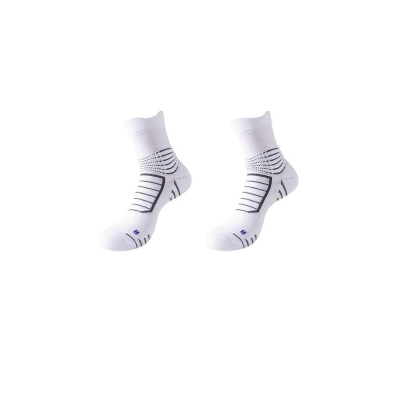 Towel Bottom Socks Men's Mid-calf Spring and Summer Style Thickened Running Sports Men's Style Basketball Professional Badminton Practical Anti-odor