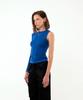 LETTRE DE LE TOILE Muse Asymmetric T-Shirt (Blue)