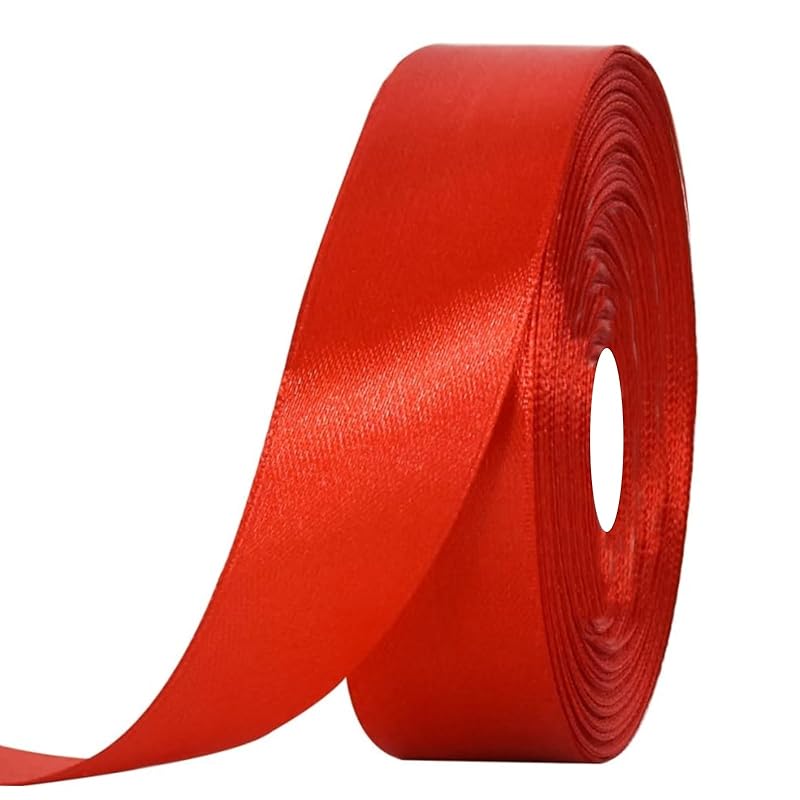 

YFFSFDC satin ribbon Approximately 91m long width 2.5cm ribbon decoration large capacity handicrafts wrapping Valentine gift wrapping DIY bouquet bow