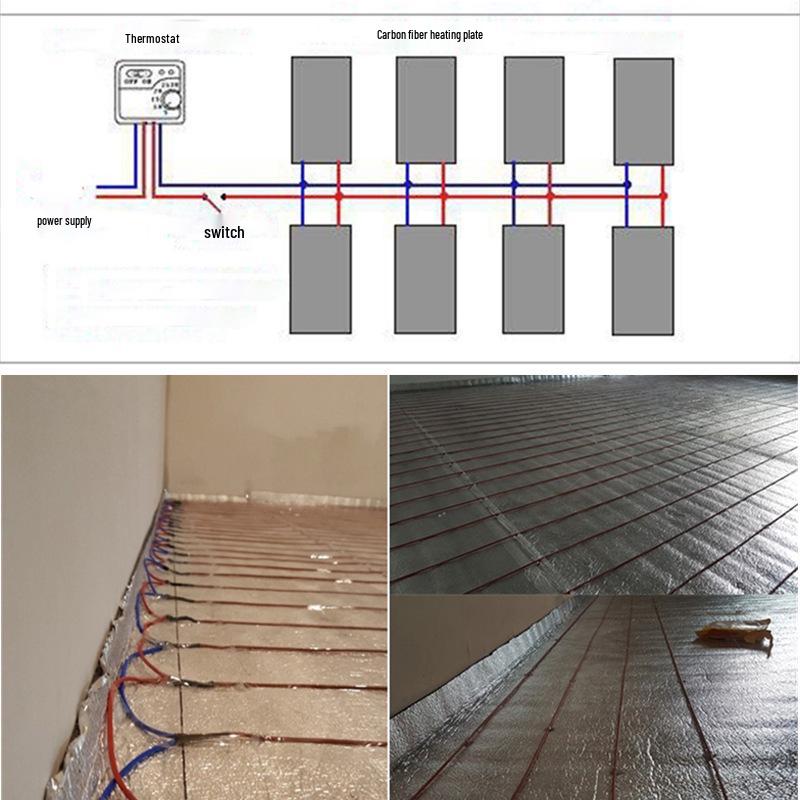 12K Kohlefaser Elektrischer Heizdraht für Fußbodenheizung, Decken & Inkubatoren