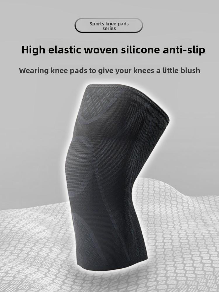 

Durable And Safe Basketball Fitness Protection Knee Double-Sided Support Cycling Protective Gear Warm Breathable Anti-Slip Silicone Knee Pad M(50-65kg)