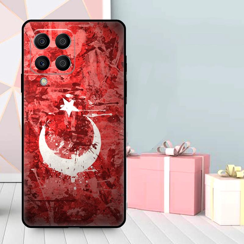 Republic of Turkey Realistic Flag Case For Samsung Galaxy M06 M11 M31 M14 M34 M54 M12 M32 M52 M15 M13 M16 M36 M56 M53 M35 M55