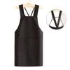 Stain-proof Kitchen Cooking Apron X-Back Waiter Sleeveless Apron  Restaurant Use