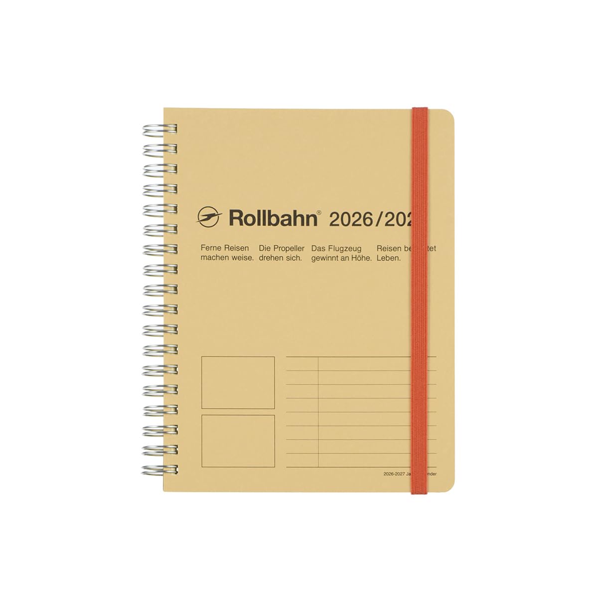 

Rollbahn Diary Lubric L (beige) 2026-2027 бежевый