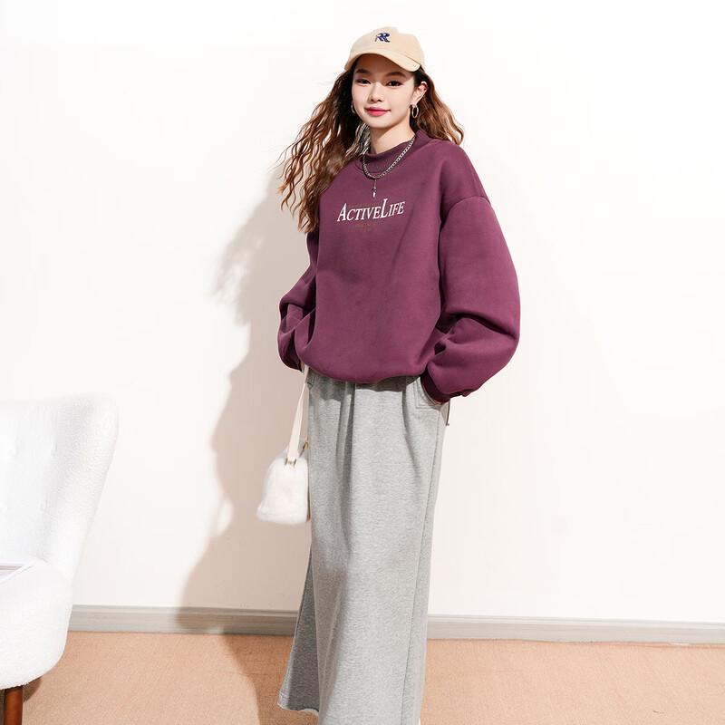 

IMAGINEX Women s Fleece-Lined Loose Fit Sweatshirt One Size