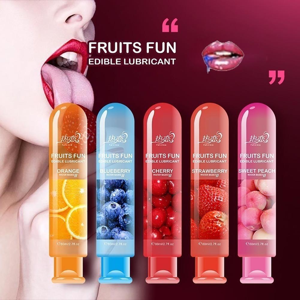 ALL-FASHION-MALL Corps sexuel adulte Lisse Fruité Lubrifiant Gel Saveur Produit de Santé Sexuelle